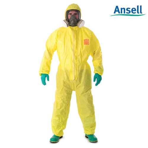 Ansell 보호복 MC3000 Plus방호복 내화학 방진복 안전보호복 방역복 내화학복 원피스